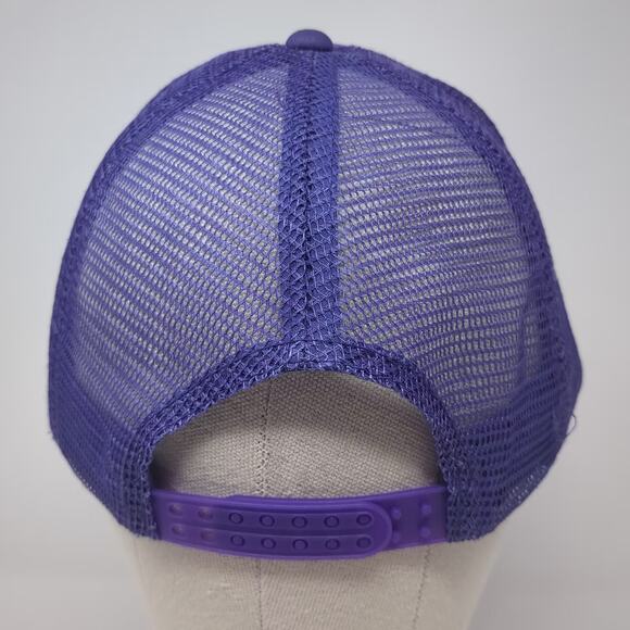 NeonTees Trucker Hat Purple Black FTK Graphic Mesh Back Adjustable Snapback OS - Picture 6 of 9